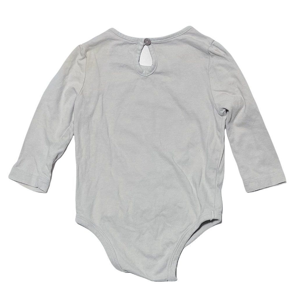 Joe Fresh Squirrel Print Ruffle Shoulder Onesie - Picture 3 of 3